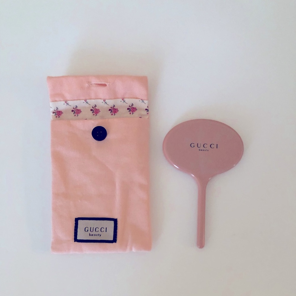 New Authentic Gucci π©· Handheld Mirror/W Mirror Pouch Case GWP/VIP - Picture 6 of 8